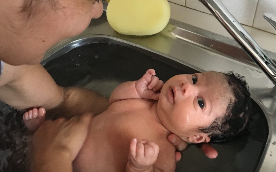 Ambers 1st bath